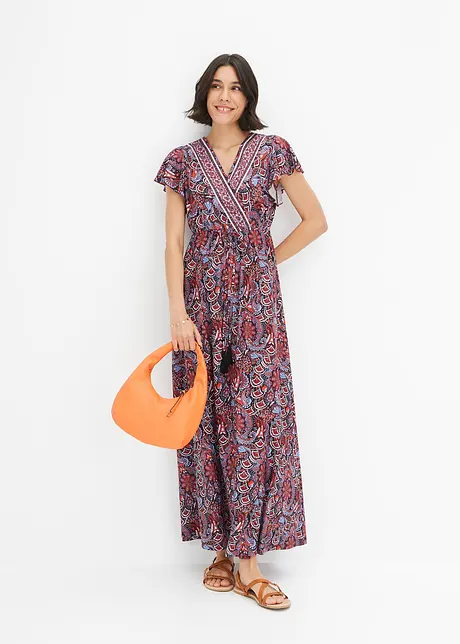 Maxikjole med print, bonprix
