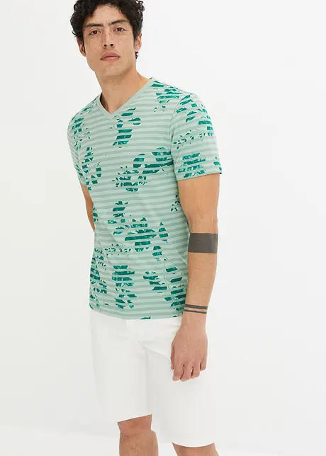 T-shirt med V-hals, John Baner JEANSWEAR