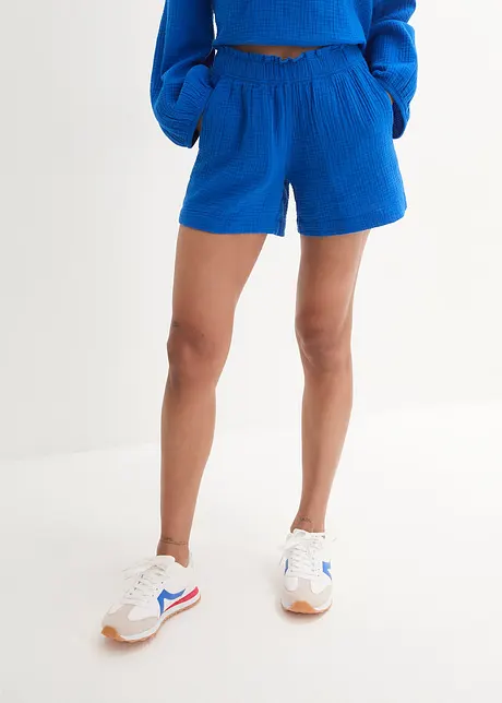 Musselin-shorts i 100% bomull, bonprix