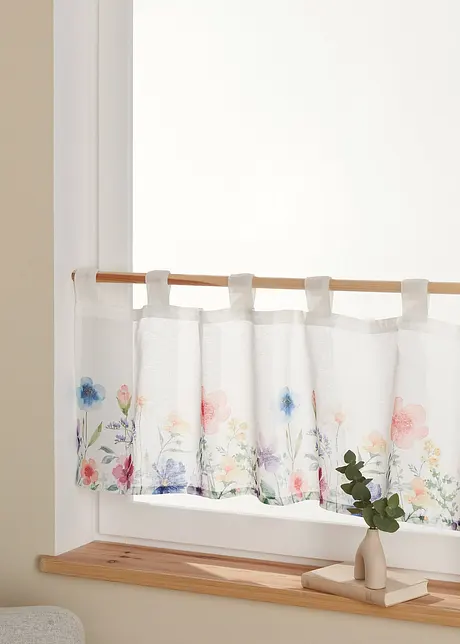 Gardinkappe med blomsterprint, bpc living bonprix collection