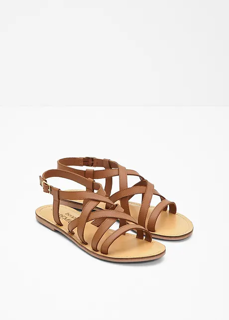 Sandal i skinn, bonprix PREMIUM