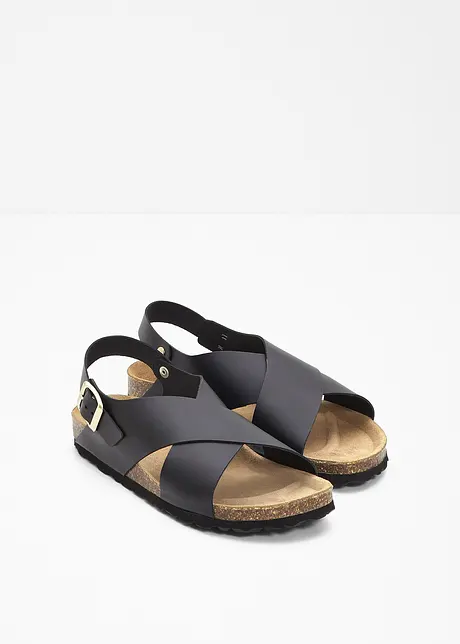 Sandal i skinn, bonprix