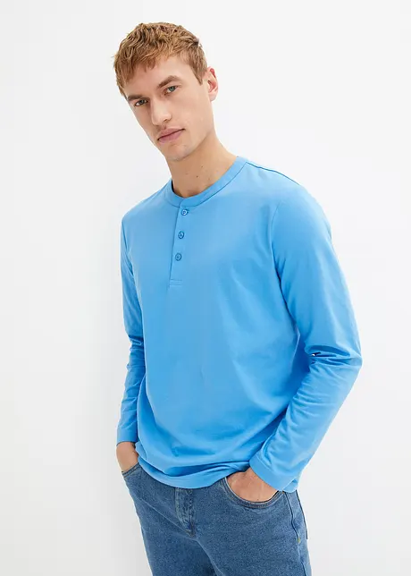 Essential Seamless Henleyshirt, langermet av økologisk bomull, bpc bonprix collection