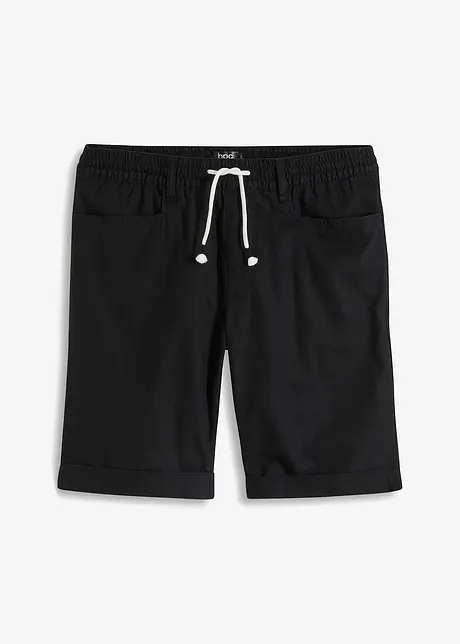 Pull on-bermudashorts i lin-miks, Regular Fit, bonprix