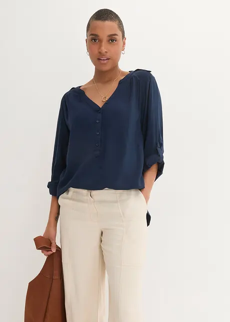 Blusetunika i myk viskose, bonprix