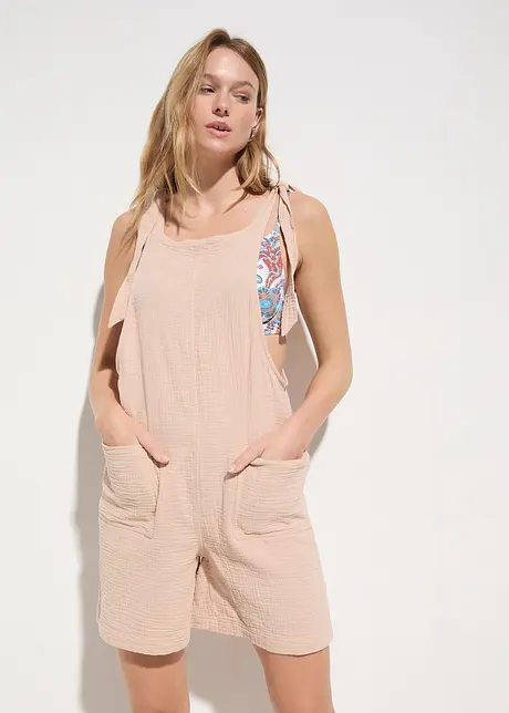 Strand-jumpsuit i musselin, bonprix