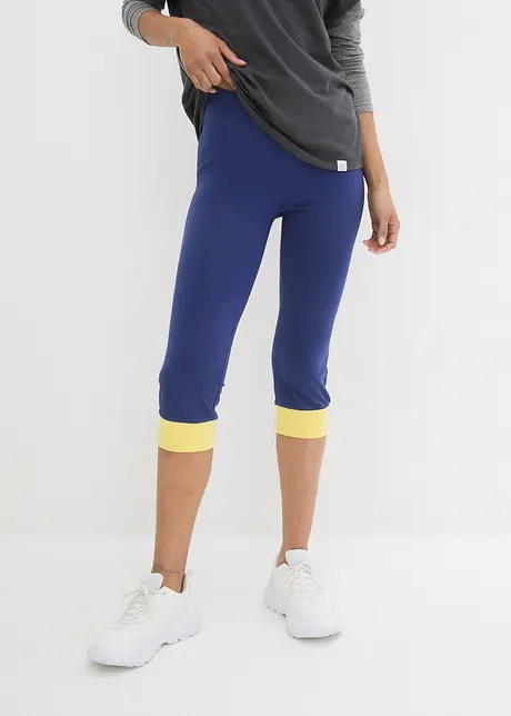 Capri-leggings med kanter i kontrastfarge, bonprix