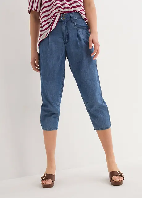 Wide Leg-jeans, Mid Waist, 3/4, John Baner JEANSWEAR