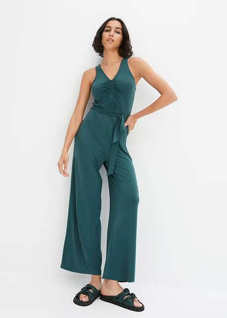 Trikot-jumpsuit med rynking, BODYFLIRT boutique