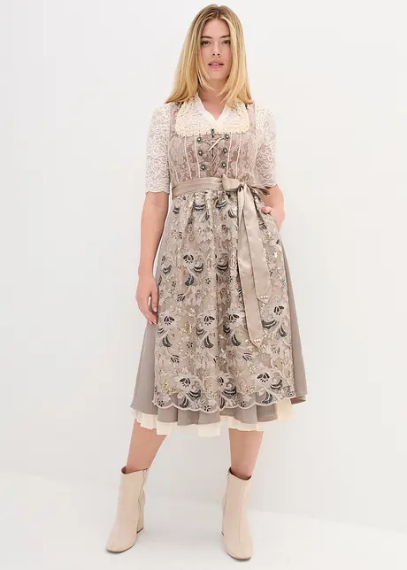 Dirndl med paljett-forkle, bonprix