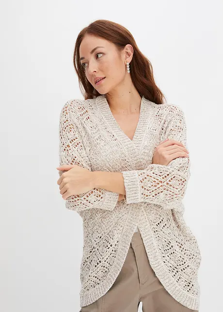 Grovstrikket cardigan, bonprix