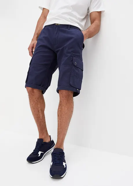 Cargo-bermuda i ren bomull, Regular Fit, bonprix