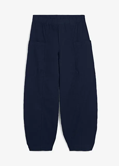 Lett twill-bukse med påsydde lommer, bonprix