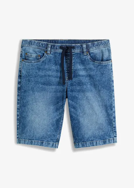 Pull on-bermudashorts i lett denim, Slim Fit, bonprix
