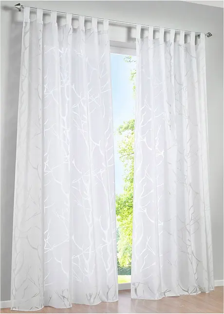 Preget gardin (1-pack), bonprix