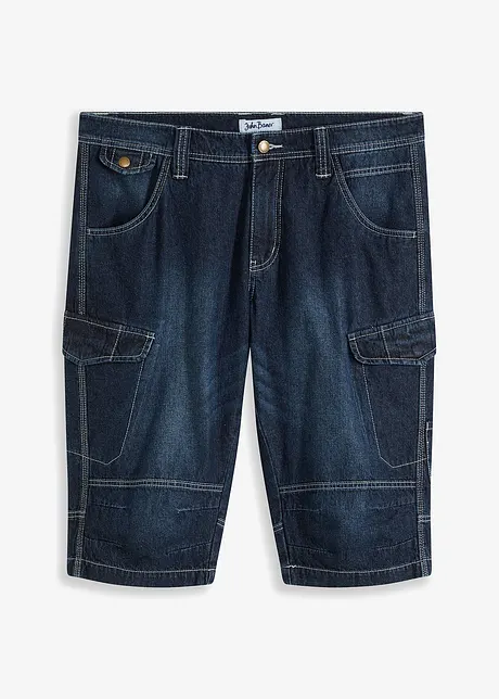 Lang bermudashorts i lett denim, Relaxed Fit, bonprix