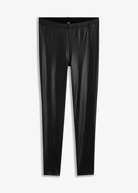 Leggings i imitert skinn, med bærekraftig viskose, bonprix