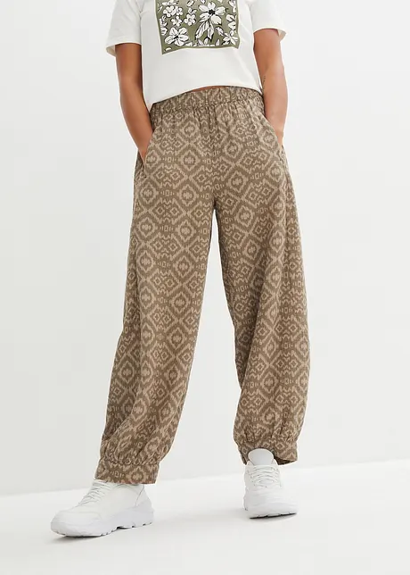 Haremsbukse i 100% bomull, bonprix