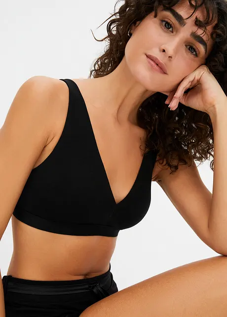 Bralette uten bøyle med økologisk bomull, bonprix