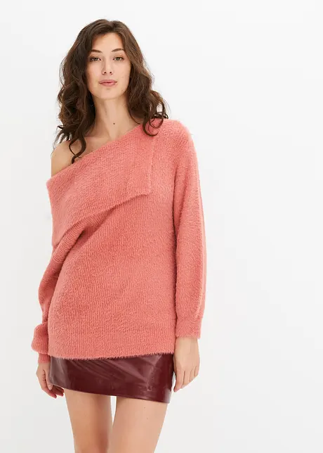 Asymmetrisk off-shoulder genser, bonprix