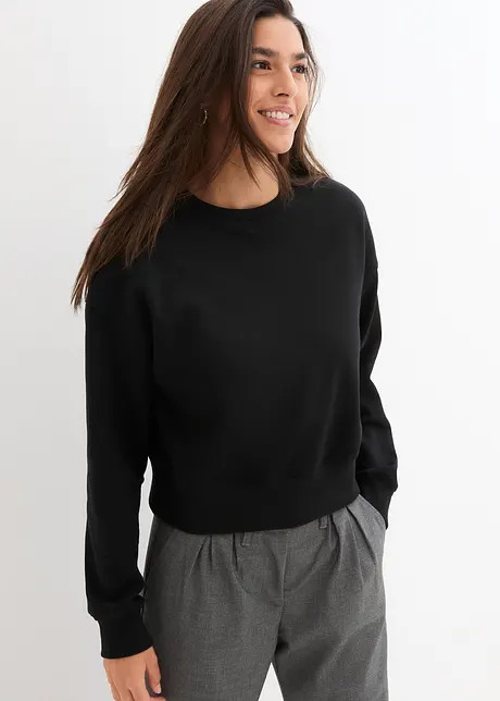 Kort sweatshirt, bonprix