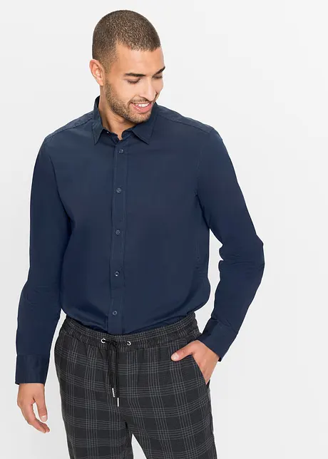 Skjorte med stretch, Slim Fit, bonprix