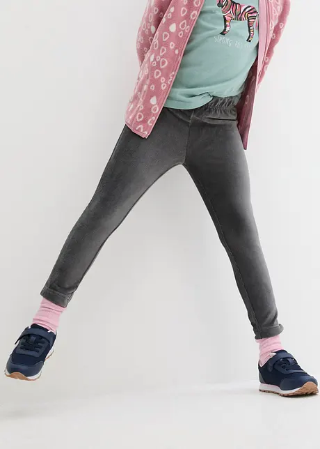 Leggings i cord-look for barn, bonprix