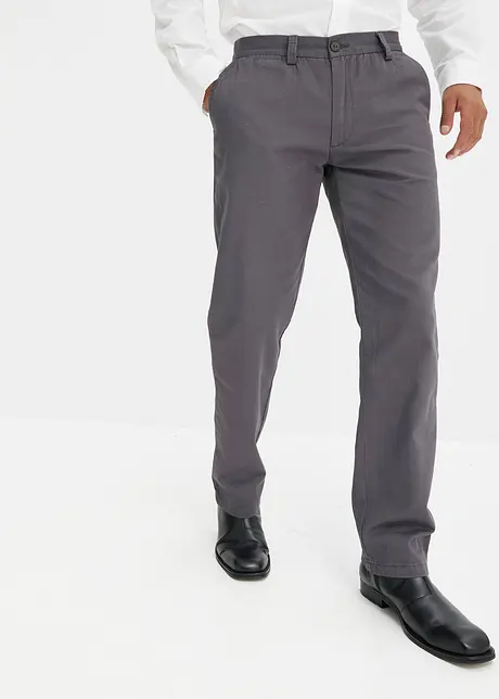 Chinos i ren bomull og Regular Fit-modell, Straight, bonprix