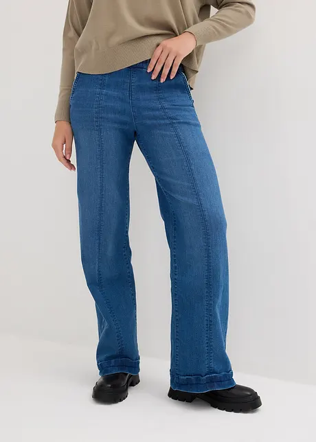 Flared-jeans High Waist, komfortlinning, bonprix