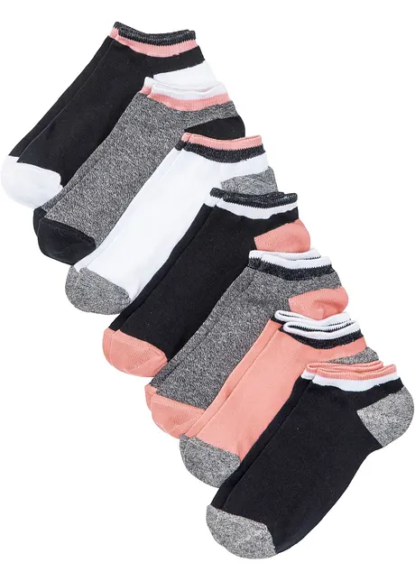 Ankelsokker med økologisk bomull (7-pack), bonprix