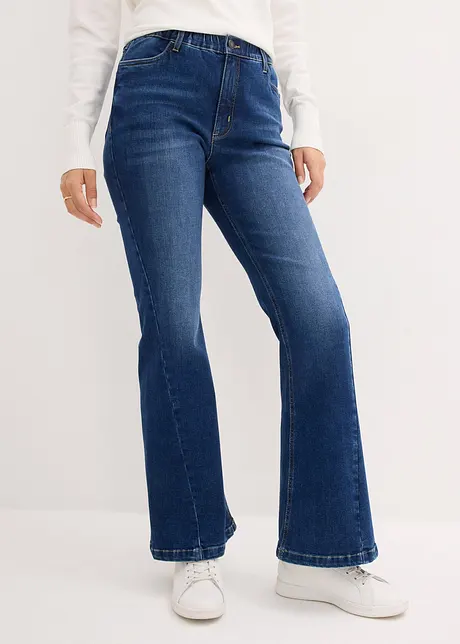 Flared-jeans High Waist, komfortlinning, bonprix