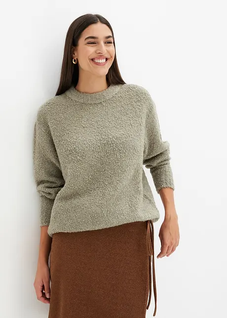 Oversized genser i bouclé, bonprix