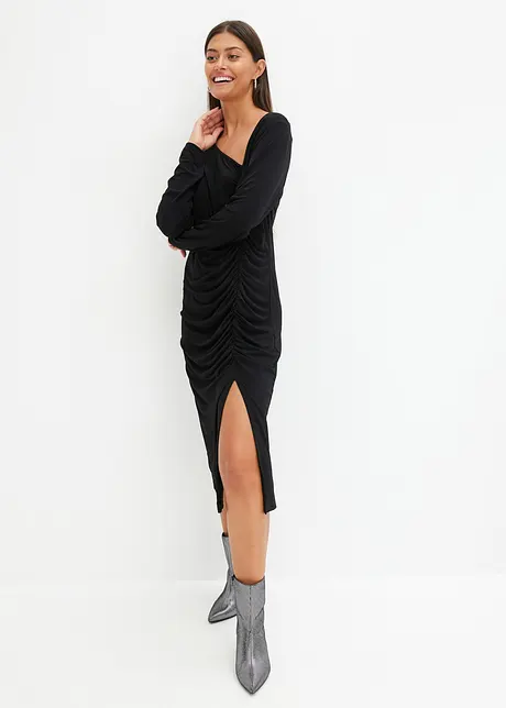 Jerseykjole med utringning, bonprix