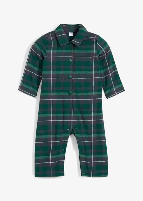 Baby-jumpsuit i flanell, bonprix