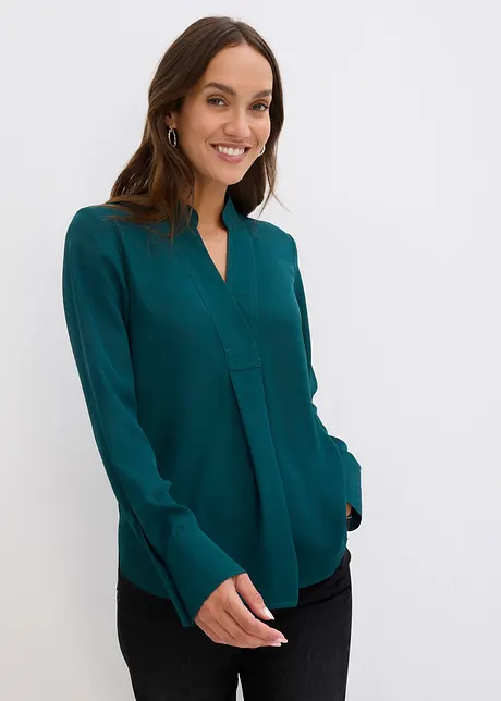 Chiffonbluse, langermet, bonprix