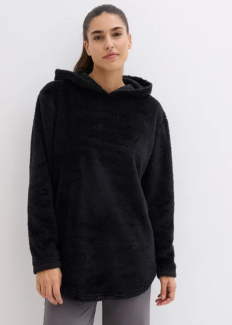 Lang kose-fleecegenser, Oversized, bonprix