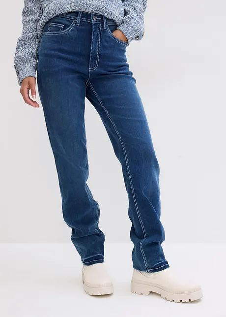 Straight jeans High Waist, termo, bonprix