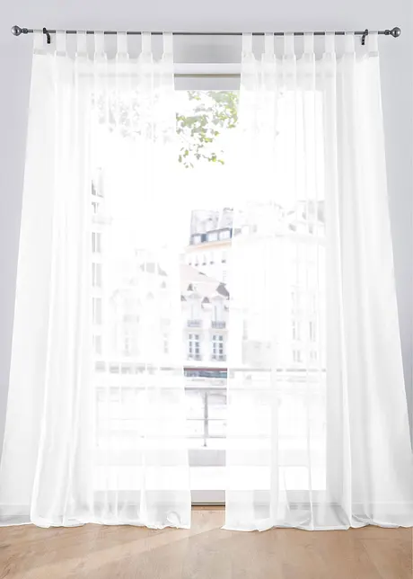 Gardin av lett voile (2-pack), bonprix