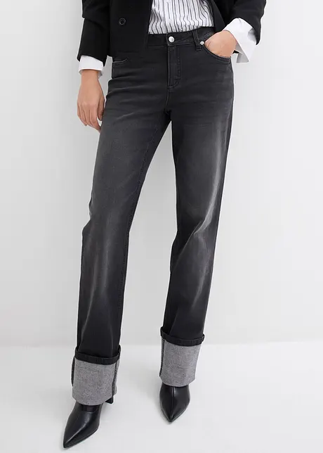 Straight Jeans, Mid Waist, komfortlinning, bonprix