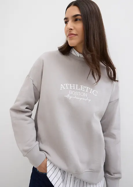 Sweatshirt i ren økologisk bomull, bonprix