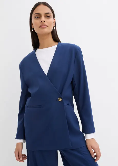 Oversized blazer i viskosemiks, bonprix