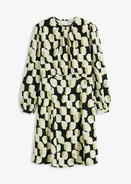 Kjole i lett, kreppet materiale, bonprix