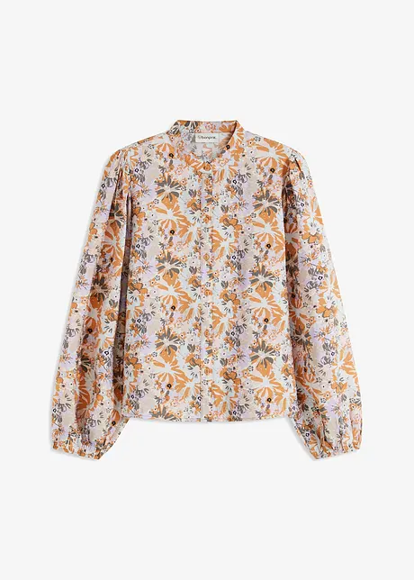 Bluse av strukturmateriale i viskose, bonprix