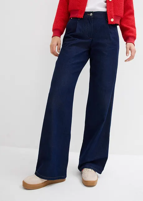 Wide Leg-jeans, Mid Waist, bonprix