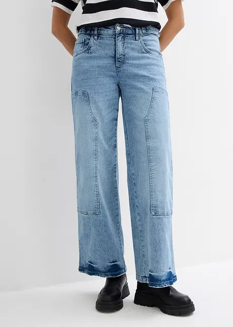 Wide Leg-jeans, Mid Waist, bonprix