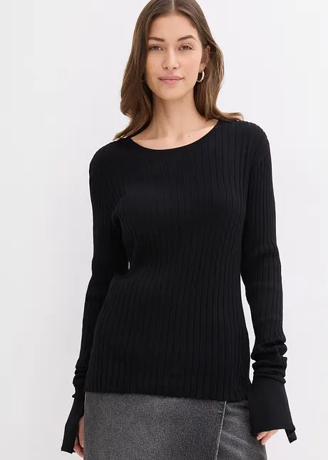 Ribbestrikket topp, bonprix