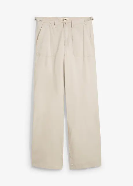 Bukse i vid modell og lett lyocell, bonprix