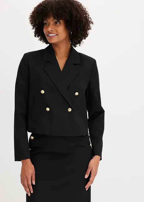 Kort blazer med smykkeknapper, bonprix