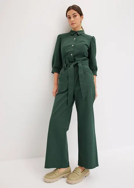 Utility-jumpsuit med puffermer, bonprix