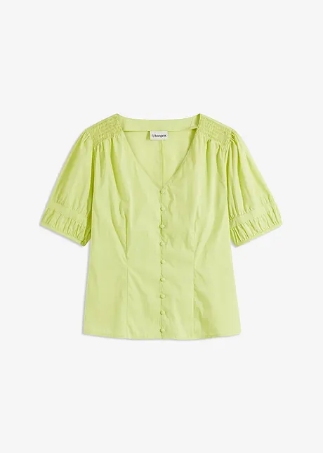 Bluse med puffermer, bonprix